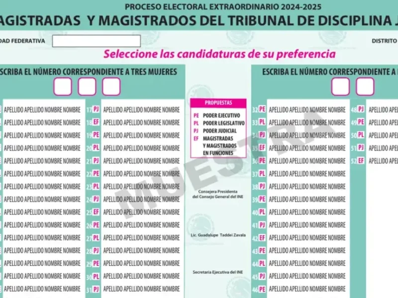 Prohíbe INE entrega de acordeones para la elección judicial  
