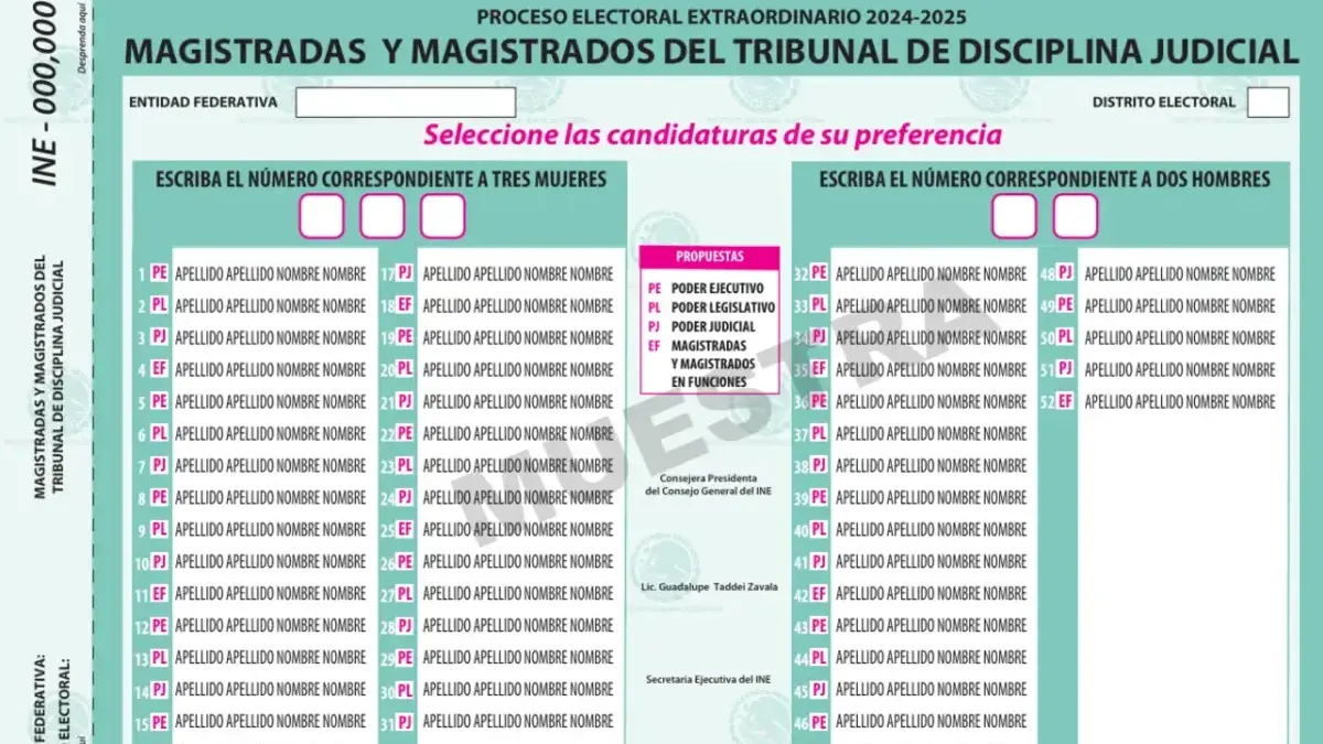 Prohíbe INE entrega de acordeones para la elección judicial  