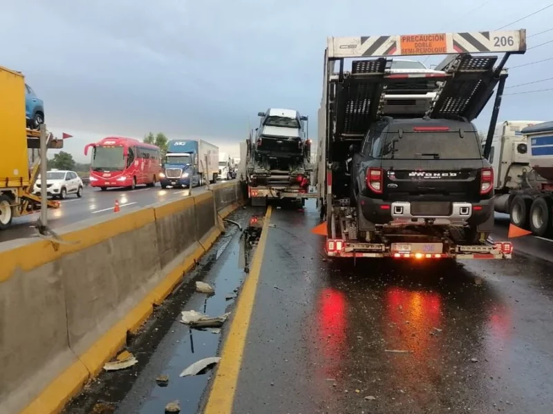 Mañana de accidentes en Puebla tras cierres y lluvia  