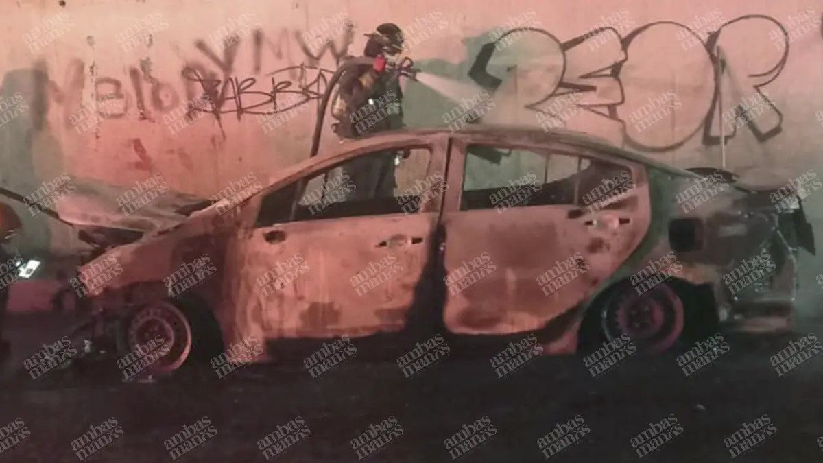 Localizan cadáver calcinado en la cajuela de un auto en Casa Blanca, Amozoc 