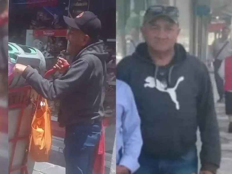 Buscan a la familia de don Eduardo, murió bajo la lluvia en Puebla