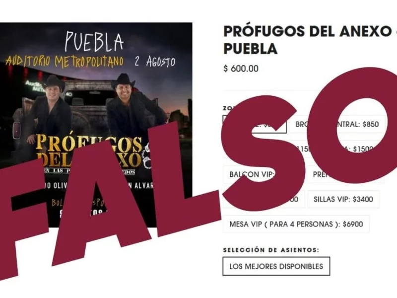 ¡No caigas! Anuncian concierto fraudulento de Julión Álvarez y Alfredo Olivas en Puebla