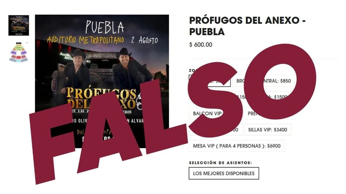 ¡No caigas! Anuncian concierto fraudulento de Julión Álvarez y Alfredo Olivas en Puebla