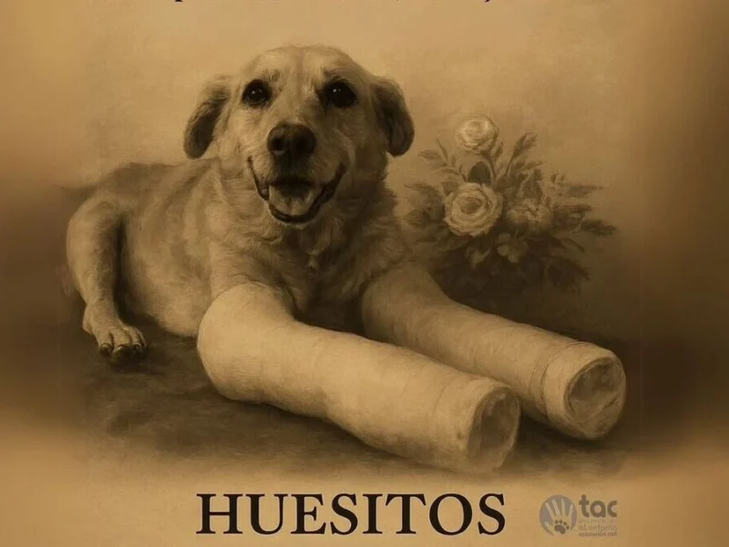 Muere “Huesitos”, el perrito atacado con una piedra en Santiago Miahuatlán 