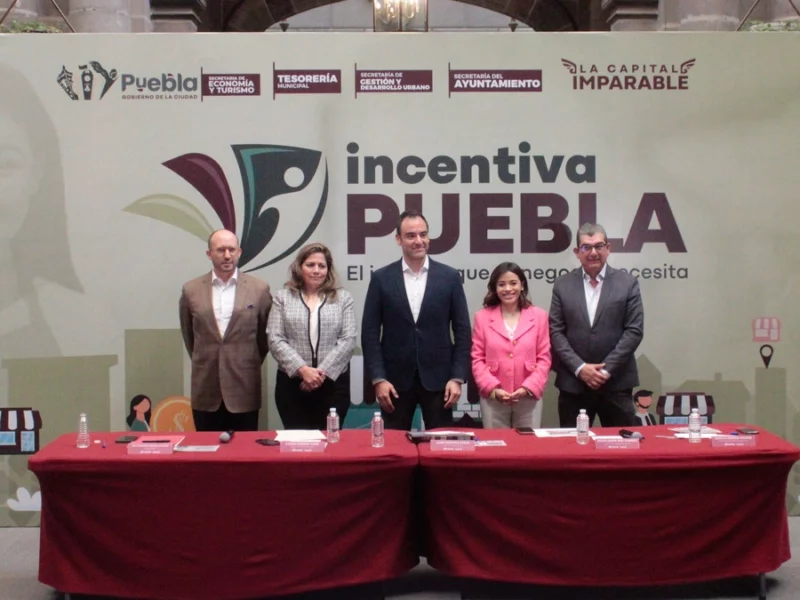 Presentan “Incentiva Puebla”, un programa para condonar pagos a emprendedores  