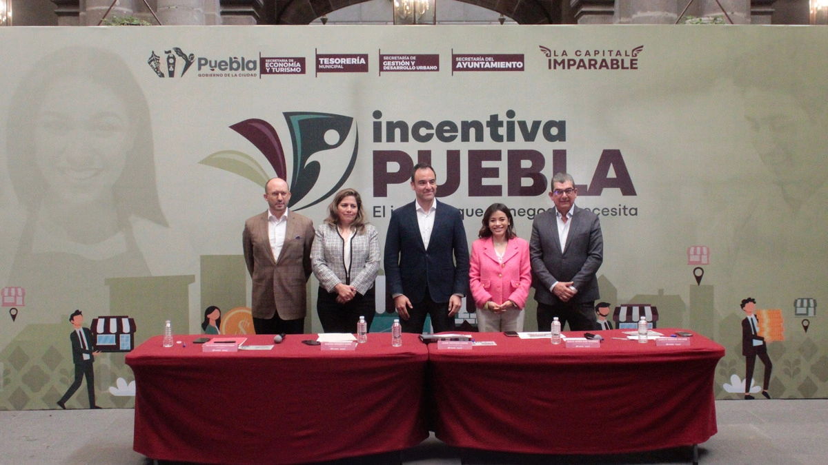 Presentan “Incentiva Puebla”, un programa para condonar pagos a emprendedores  