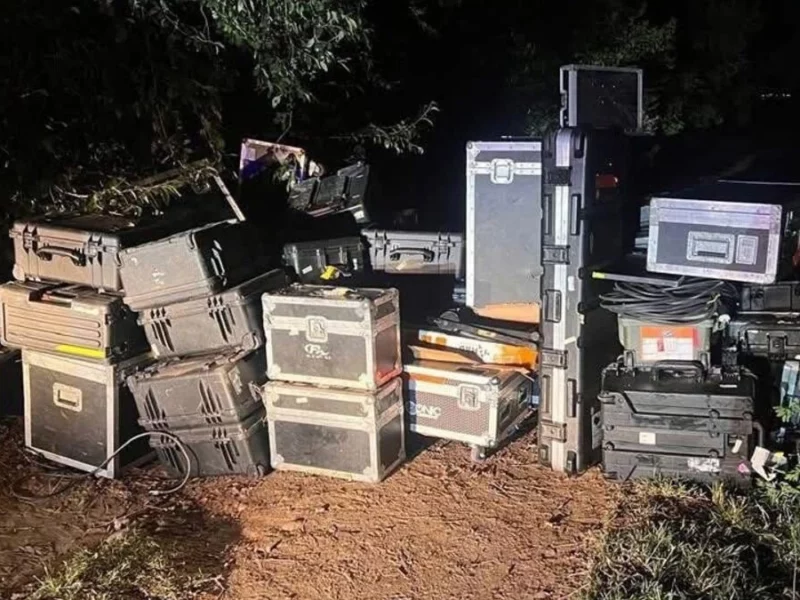 Recuperan instrumentos robados de Los Ángeles Azules en San Martín Texmelucan