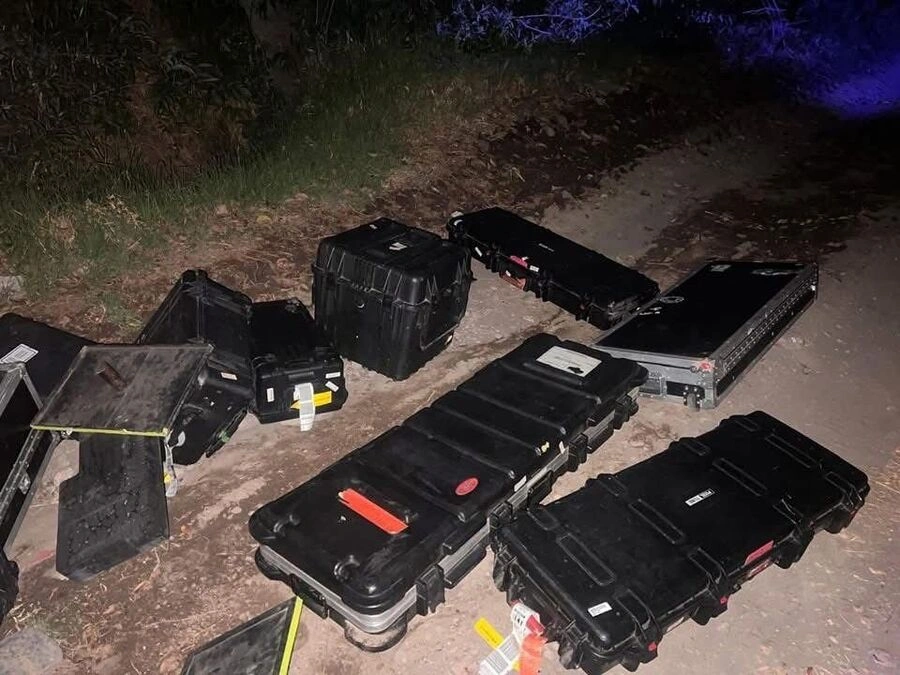 A cuatro días del robo de instrumentos a Los Ángeles Azules, la FGE de Puebla halló los objetos.