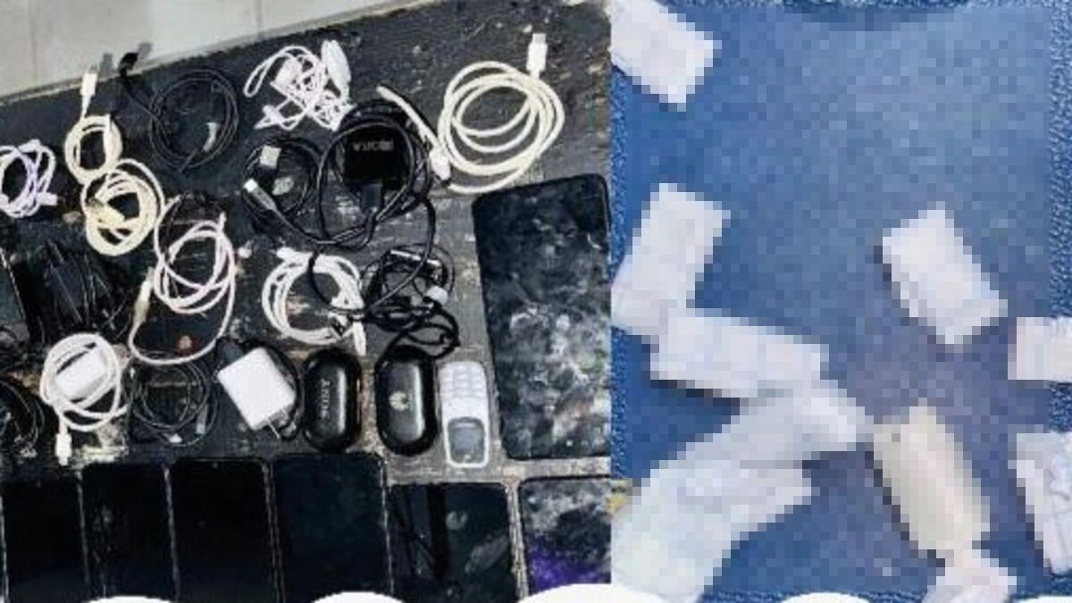 Decomisan, pantallas, celulares y bocinas durante operativo en el penal de Huejotzingo 