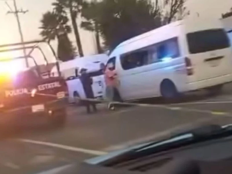Matan a chofer de combi en Atlixco después de un conflicto vial  
