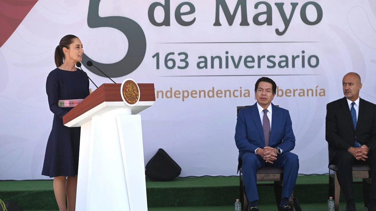Claudia Sheinbaum recuerda importancia de la soberanía nacional este 5 de Mayo en Puebla  