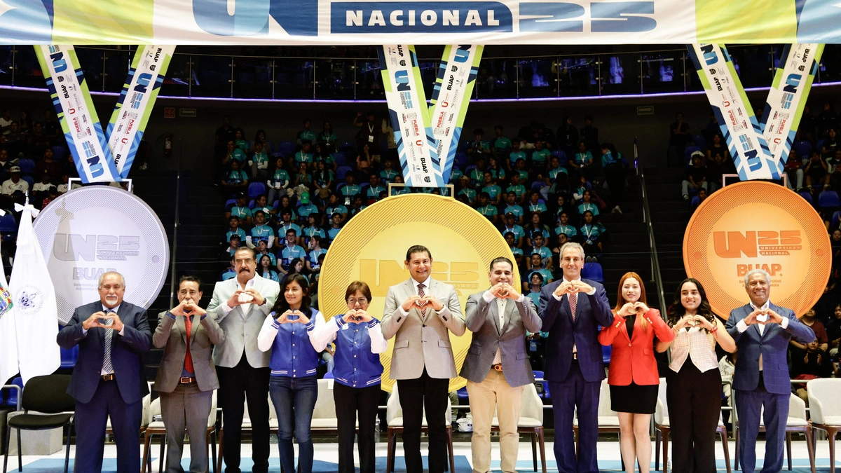 Cedillo y Armenta inauguran la Universiada 2025 en la BUAP