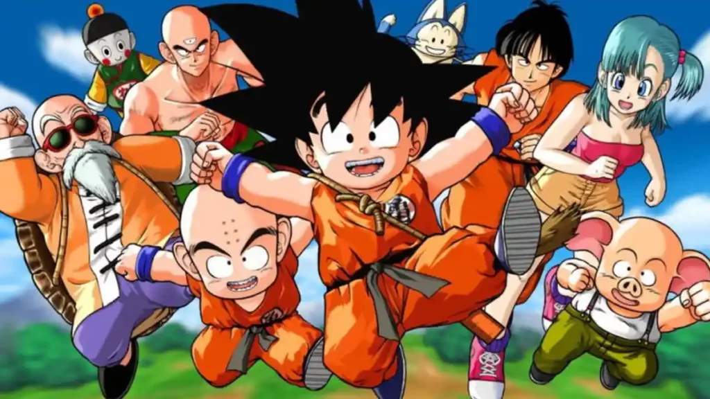 Goku y sus amigos.