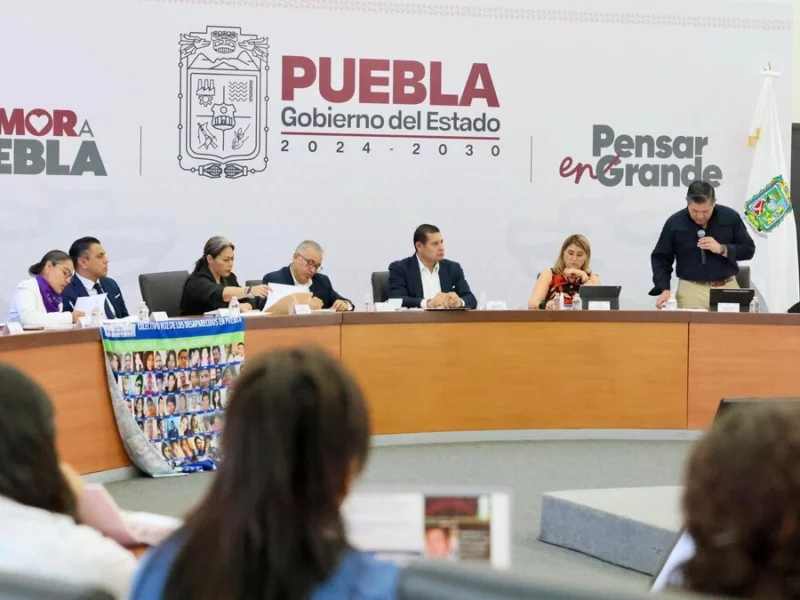 Armenta presenta avances de búsqueda de desaparecidos ante colectivos de Puebla 