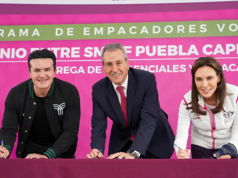Firman convenio de colaboración SMDIF y la Gran Bodega para reforzar el programa de “Empacadores Voluntarios”