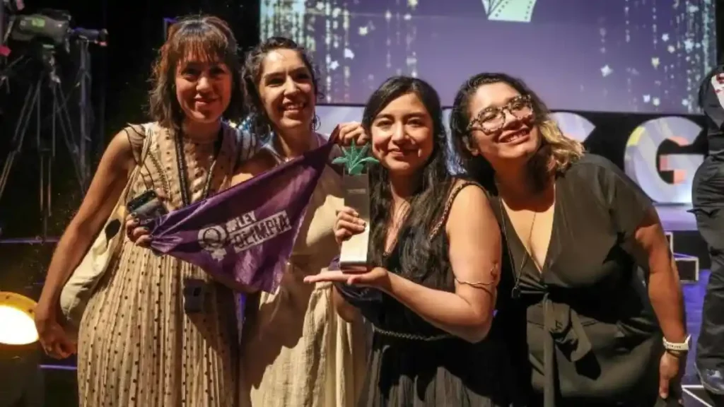 Equipo de producción del documental “Llamarse Olimpia”.