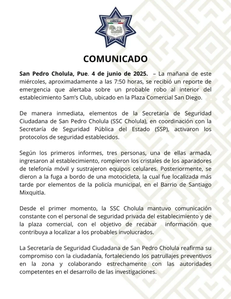 La motocicleta con la que roban celulares del Sam’s Club Forjadores ya fue localizada.