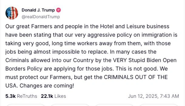 Trump cede a detener las redadas contra migrantes en EU.