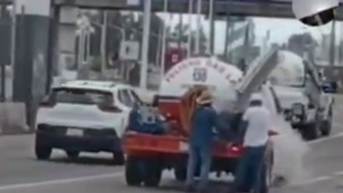 Fuga de gas en pipa causa alarma en el Periférico Ecológico