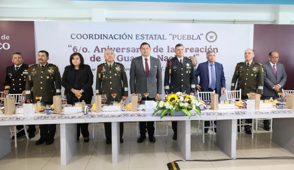 El gobernador Alejandro Armenta agradeció el trabajo de la Guardia Nacional (GN) pues aseguró que la incidencia delictiva en Puebla va a la baja.