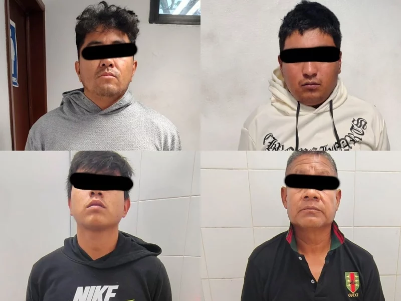 Detienen a cuatro poblanos relacionados con al menos siete asaltos en Tlaxcala 