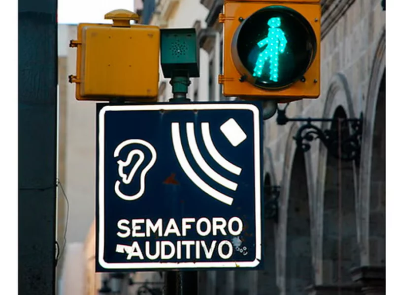 Proponen en el Congreso instalar semáforos auditivos en cruceros de Puebla