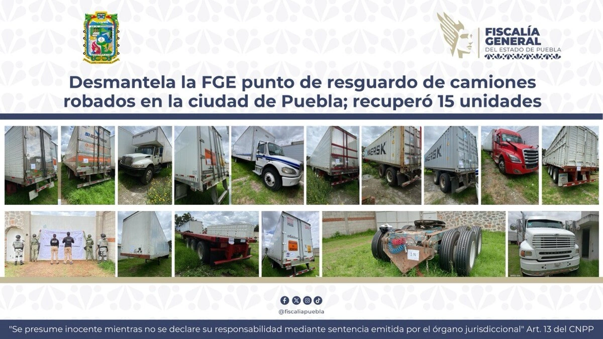 En predio de San José El Conde encuentran 15 tráileres robados