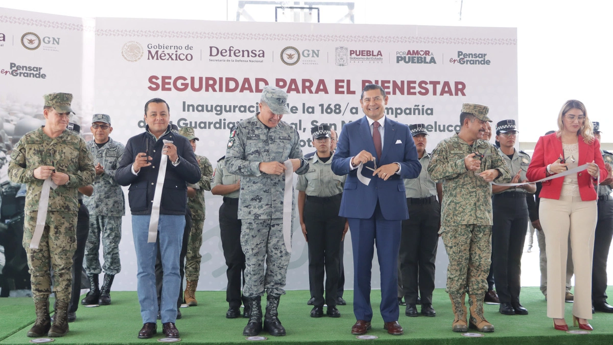 Alejandro Armenta inaugura base de la Guardia Nacional en San Martín Texmelucan   