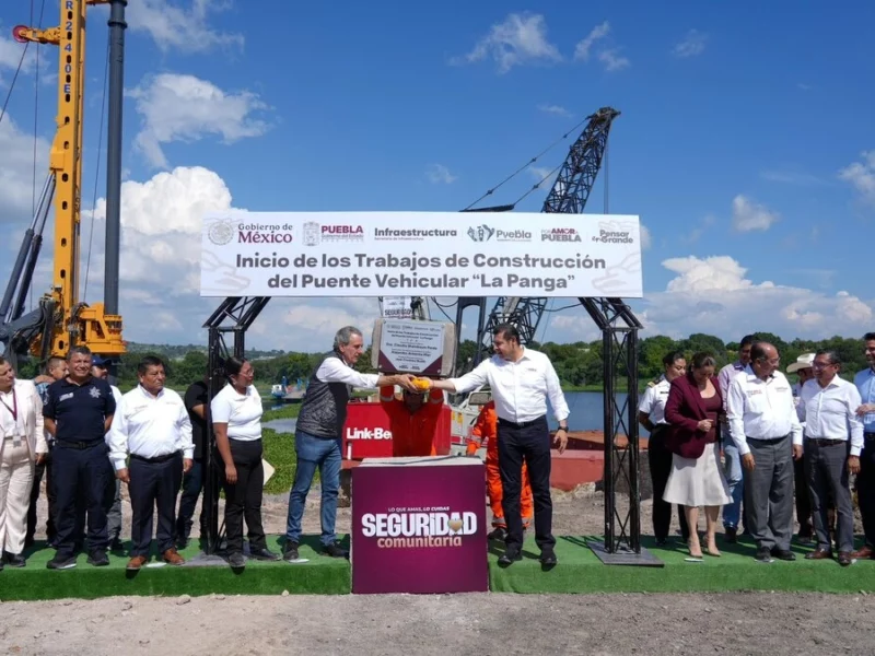 Armenta y Pepe Chedraui inician la construcción de puente de La Panga en Puebla  