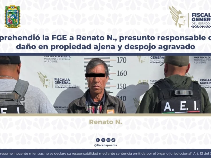 Detienen en Puebla al activista Renato Romero, opositor a Granjas Carroll 