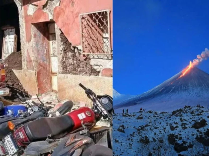 Volcán de Siberia entra en erupción tras terremoto en Rusia  