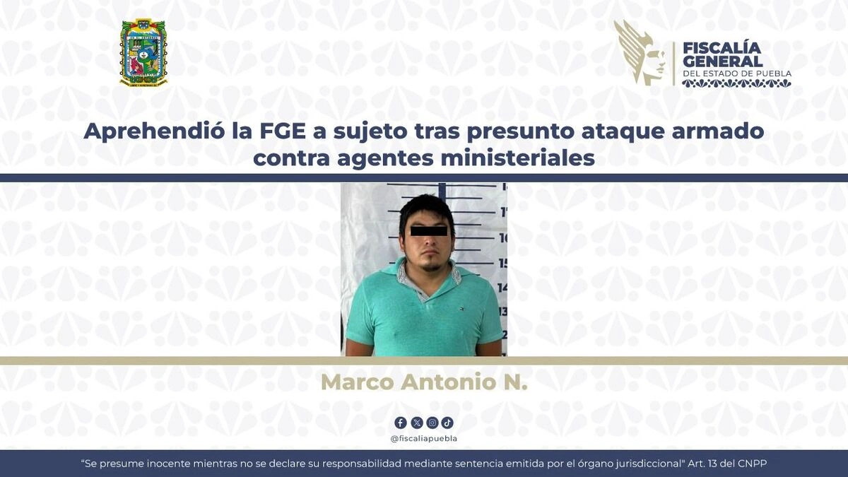 Capturan a uno de los implicados en ataque contra ministeriales en Quecholac