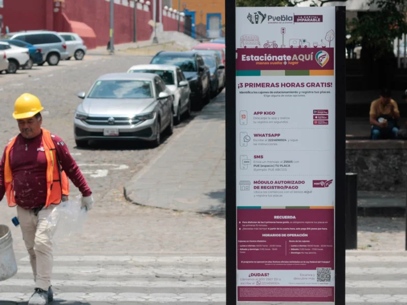 En un mes, el Ayuntamiento de Puebla captó 3.2 mdp parquímetros; el 59.3% fue por multas  