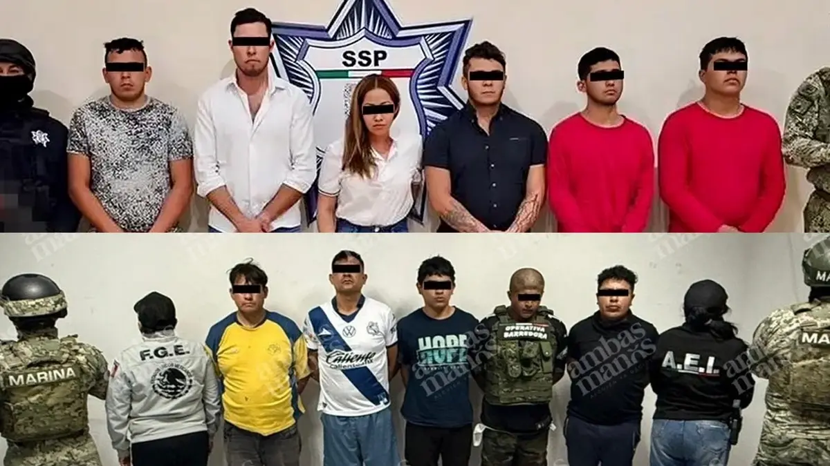 Van 23 personas detenidas vinculadas con La Barredora en Puebla