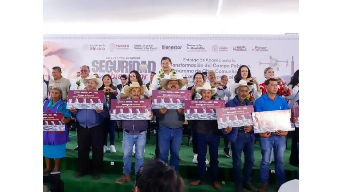 Seguridad y bienestar para Teziutlán, Gobierno de Armenta entrega apoyos al campo por 24 mdp