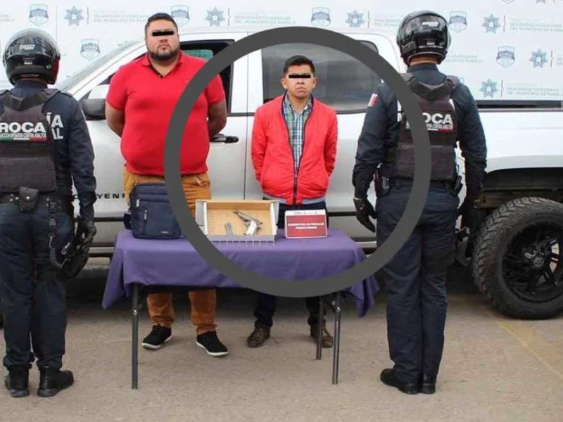 Escolta del edil de Cuyoaco tiene antecedentes por portación de arma de fuego