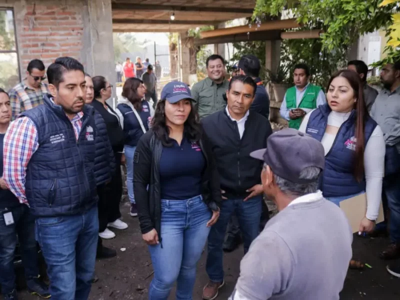 Evalúa Gobierno de San Andrés Cholula zonas afectadas por las intensas lluvias