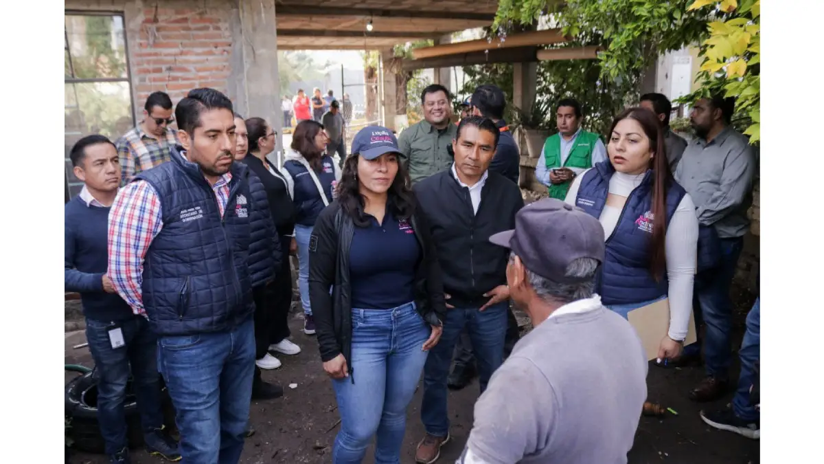 Evalúa Gobierno de San Andrés Cholula zonas afectadas por las intensas lluvias