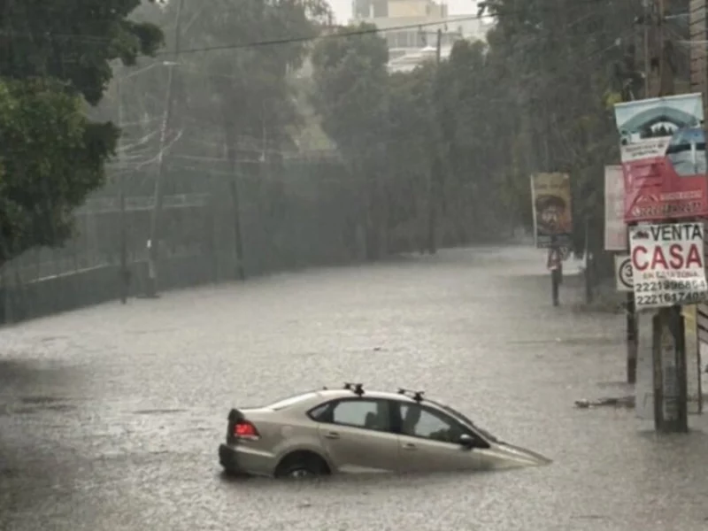 Lluvias del fin de semana ponen en jaque a Puebla