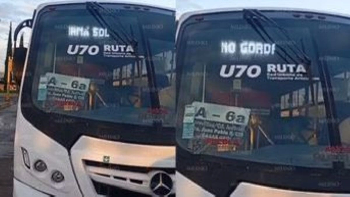 Exhiben a conductor de RUTA por proyectar mensaje machista  