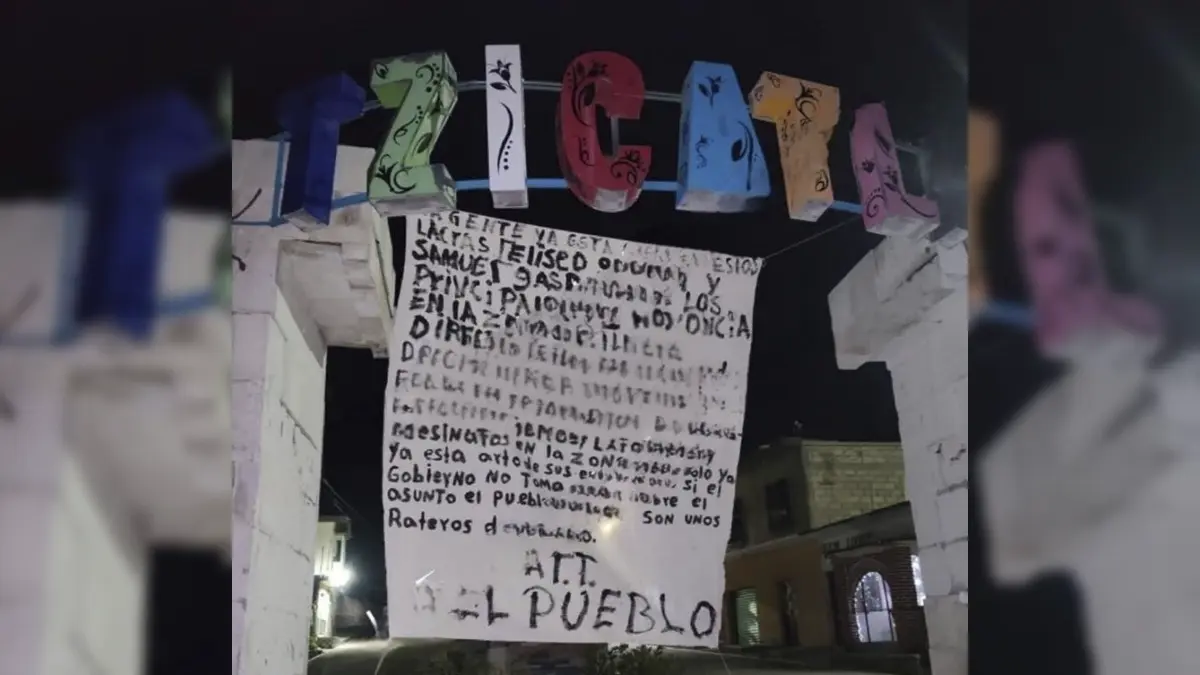 Dejan narcomanta dirigida a las autoridades en la mixteca poblana
