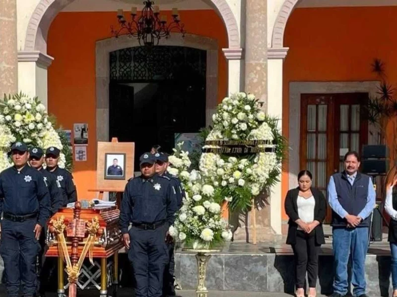 Despiden a policía de Atempan que murió atropellado en la federal Zaragoza-Chignautla