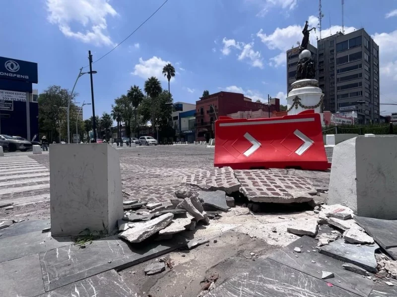 Ni un año duró la rehabilitación en la Avenida Juárez; así luce la zona  