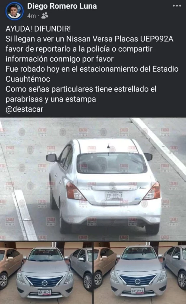 Dos maestros poblanos fueron víctimas del robo de sus vehículos en el estacionamiento del estadio Cuauhtémoc. Ambos casos ocurrieron el pasado jueves 3 de julio.