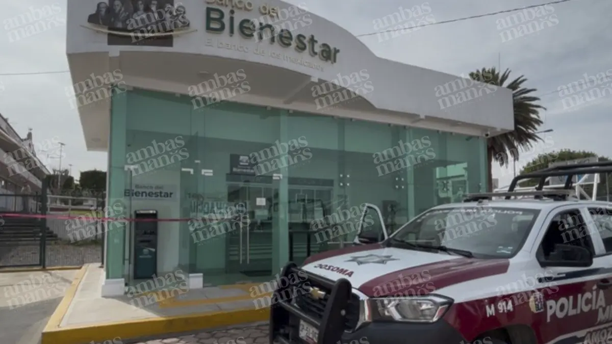 Con soplete delincuentes roban dinero del Banco Bienestar en Chachapa