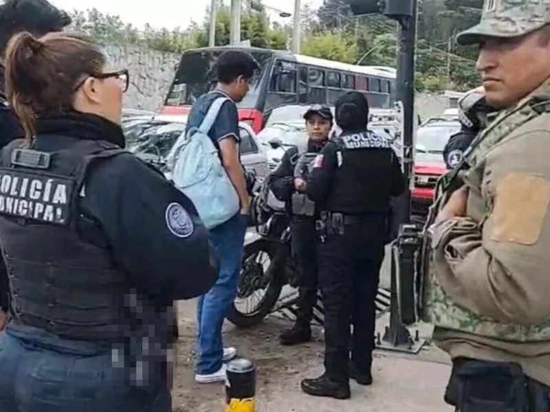 Carteristas golpean a policía auxiliar y a pasajero de la ruta 18 