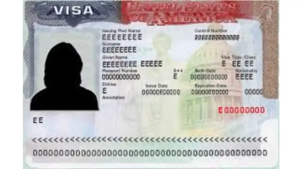 Visa americana.