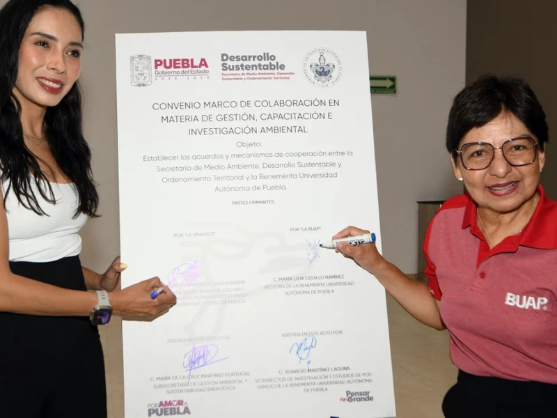 BUAP firma de convenio con la Secretaría de Medio Ambiente estatal