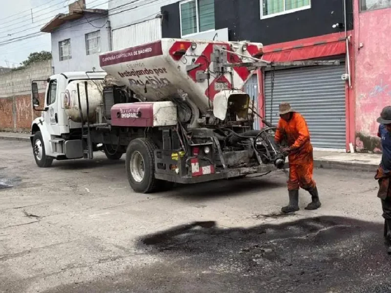 Campaña Capitalina Bacheando Puebla, un programa integral de mantenimiento vial