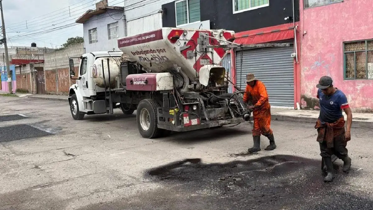 Campaña Capitalina Bacheando Puebla, un programa integral de mantenimiento vial